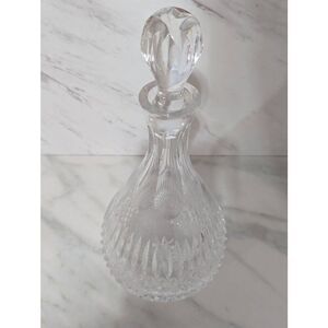 Unknown Brand Cut Lead Crystal Decanter With Stopper Glassware